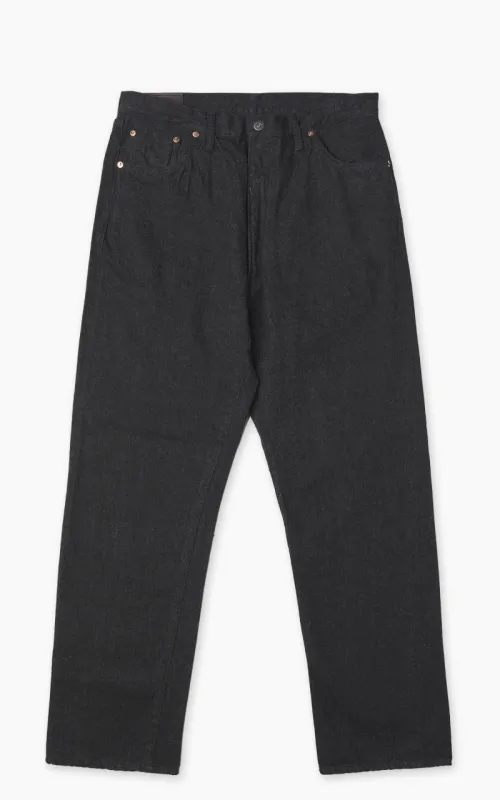 Kaptain Sunshine 5P Zipper Front Denim Pants One Wash Black sold by Cultizm