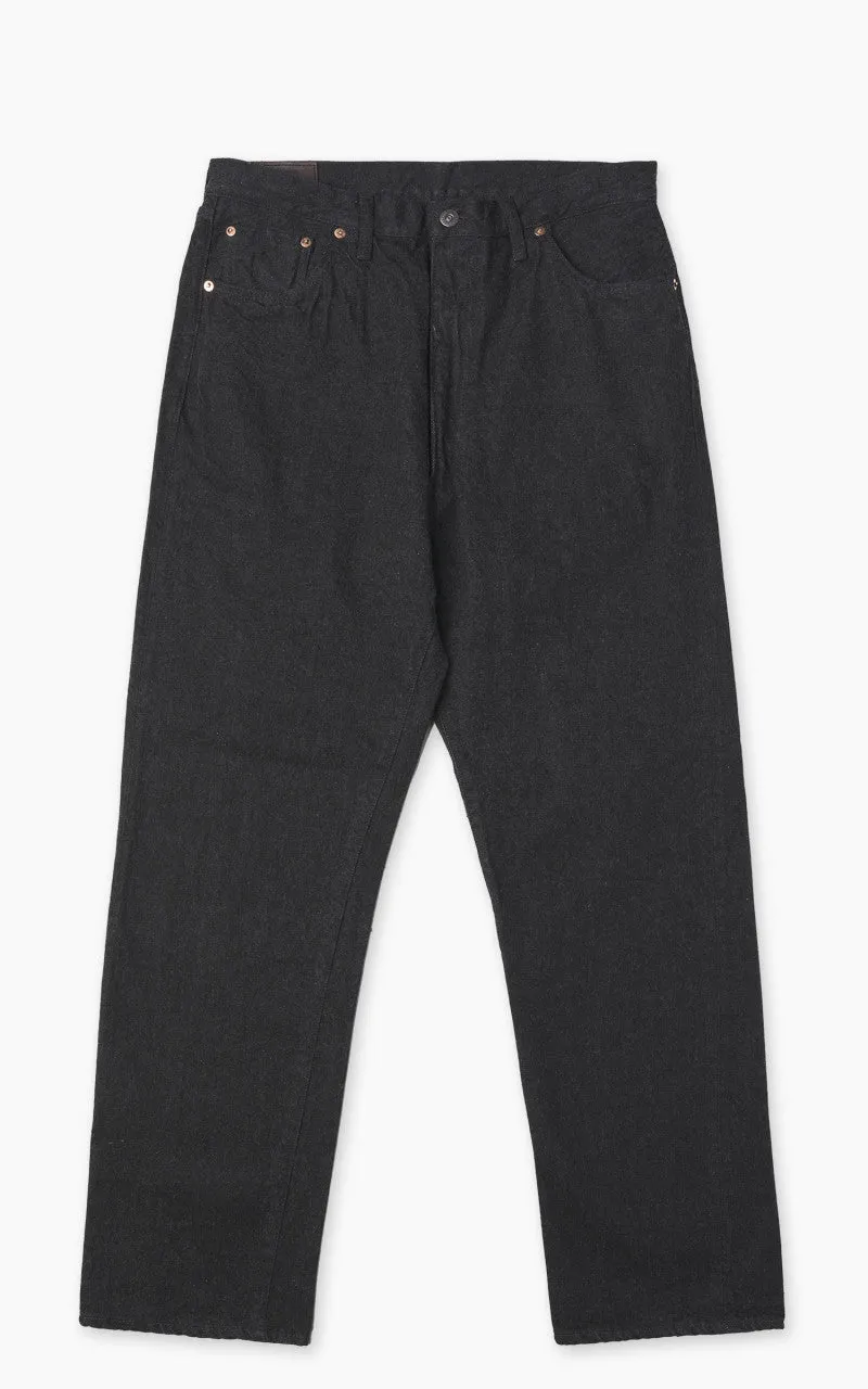 Kaptain Sunshine 5P Zipper Front Denim Pants One Wash Black sold by Cultizm