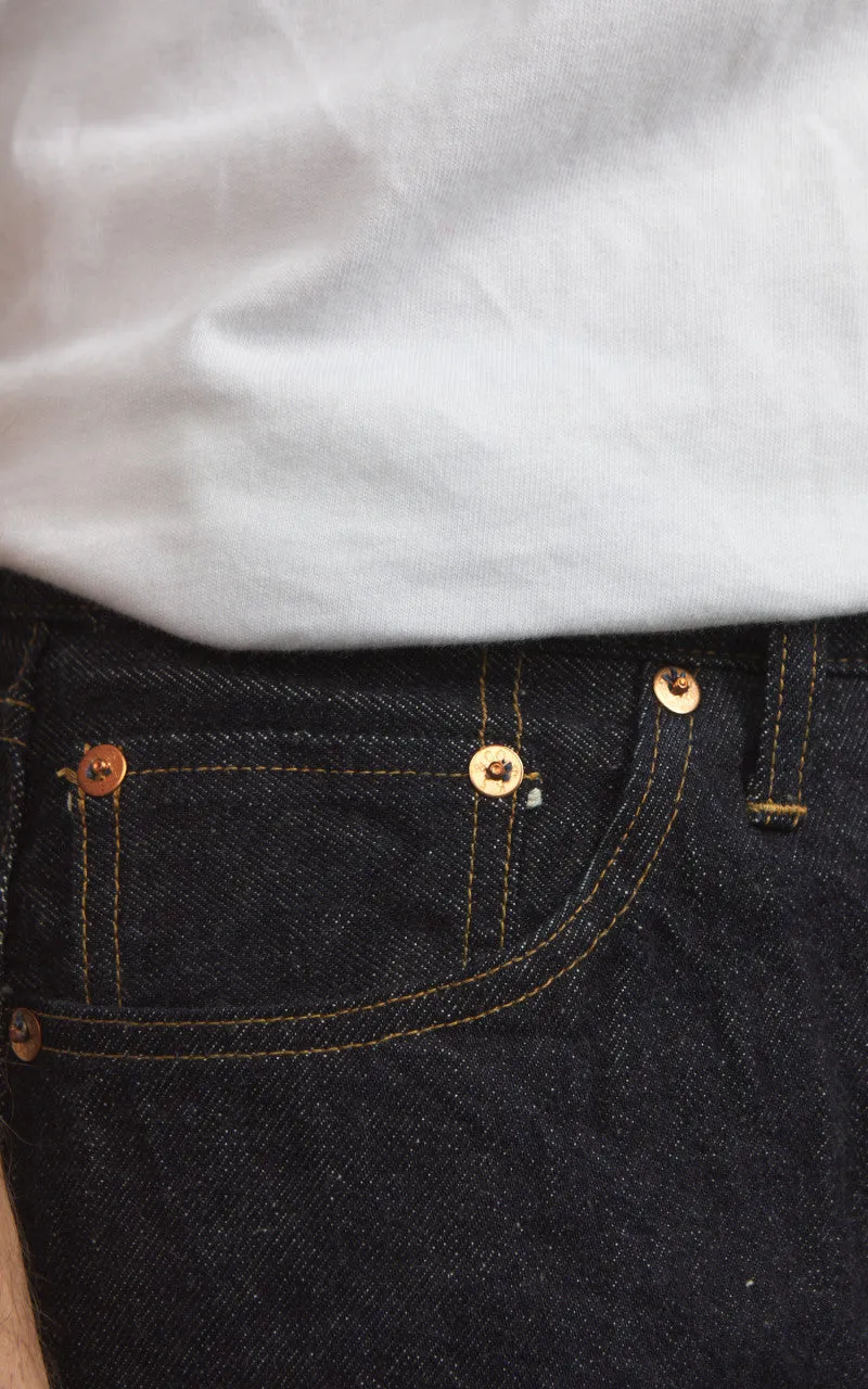 Kaptain Sunshine 5P Zipper Front Denim Pants One Wash Indigo sold by Cultizm product image thumbnail 4