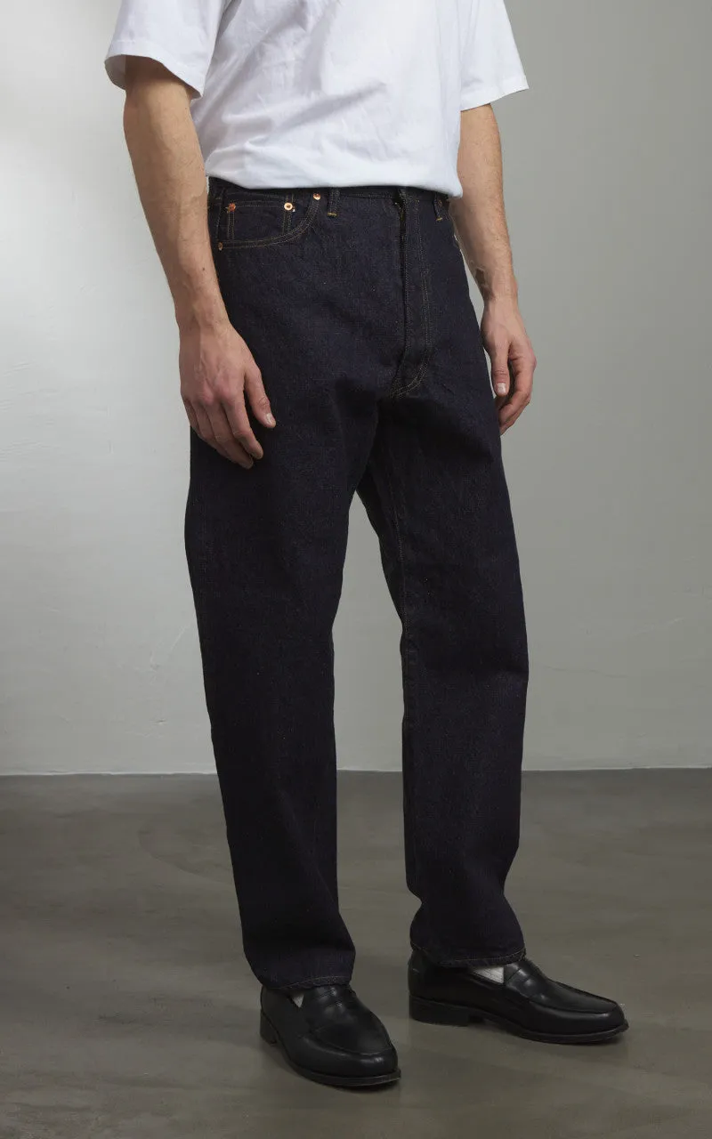 Kaptain Sunshine 5P Zipper Front Denim Pants One Wash Indigo sold by Cultizm product image thumbnail 2