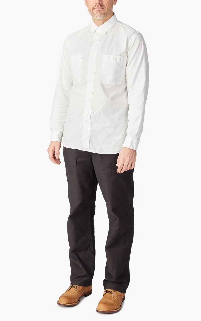 Orslow Chambray Work Shirt White sold by Cultizm product image thumbnail 2