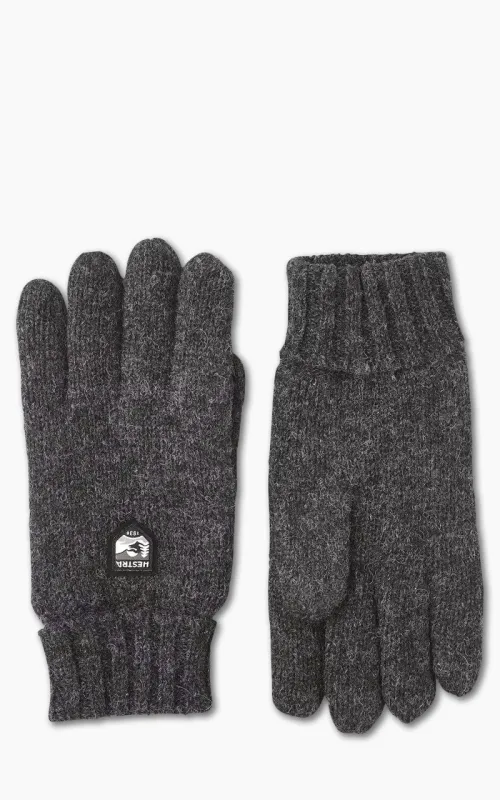 Hestra Basic Wool Glove Charcoal sold by Cultizm