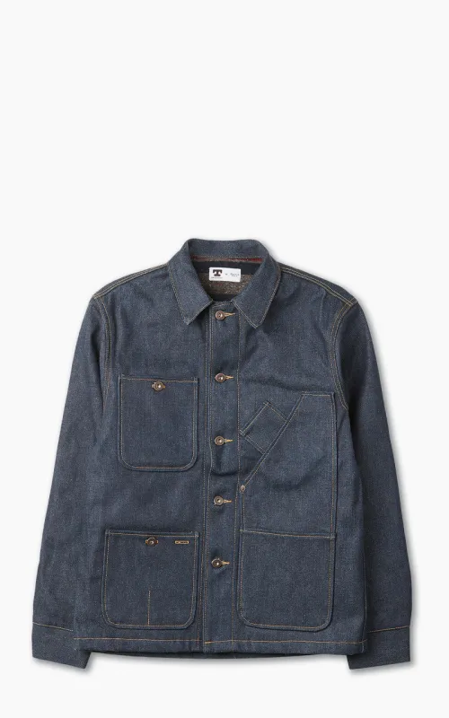 Tellason Coverall Jacket Blanket Lined Selvedge Denim Indigo 16.5oz sold by Cultizm
