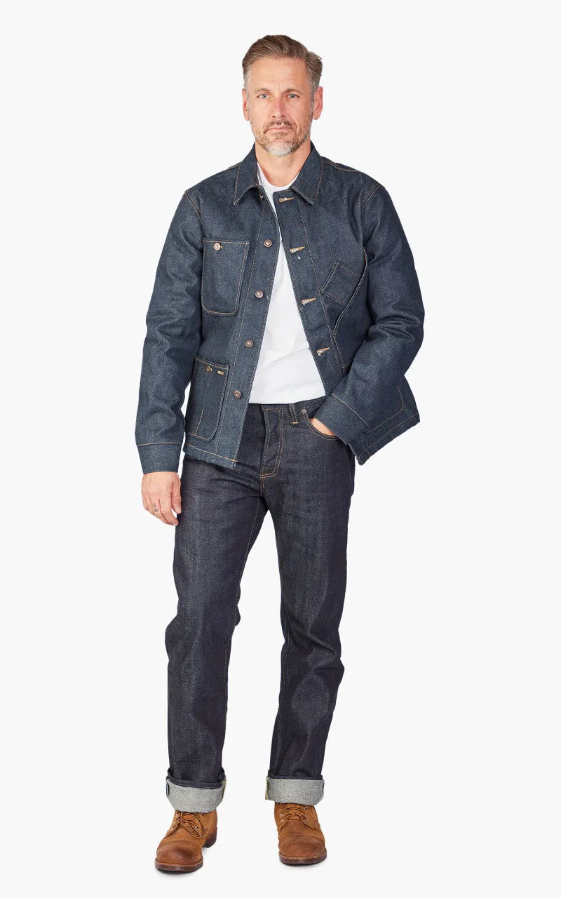 Tellason Coverall Jacket Blanket Lined Selvedge Denim Indigo 16.5oz sold by Cultizm product image thumbnail 4