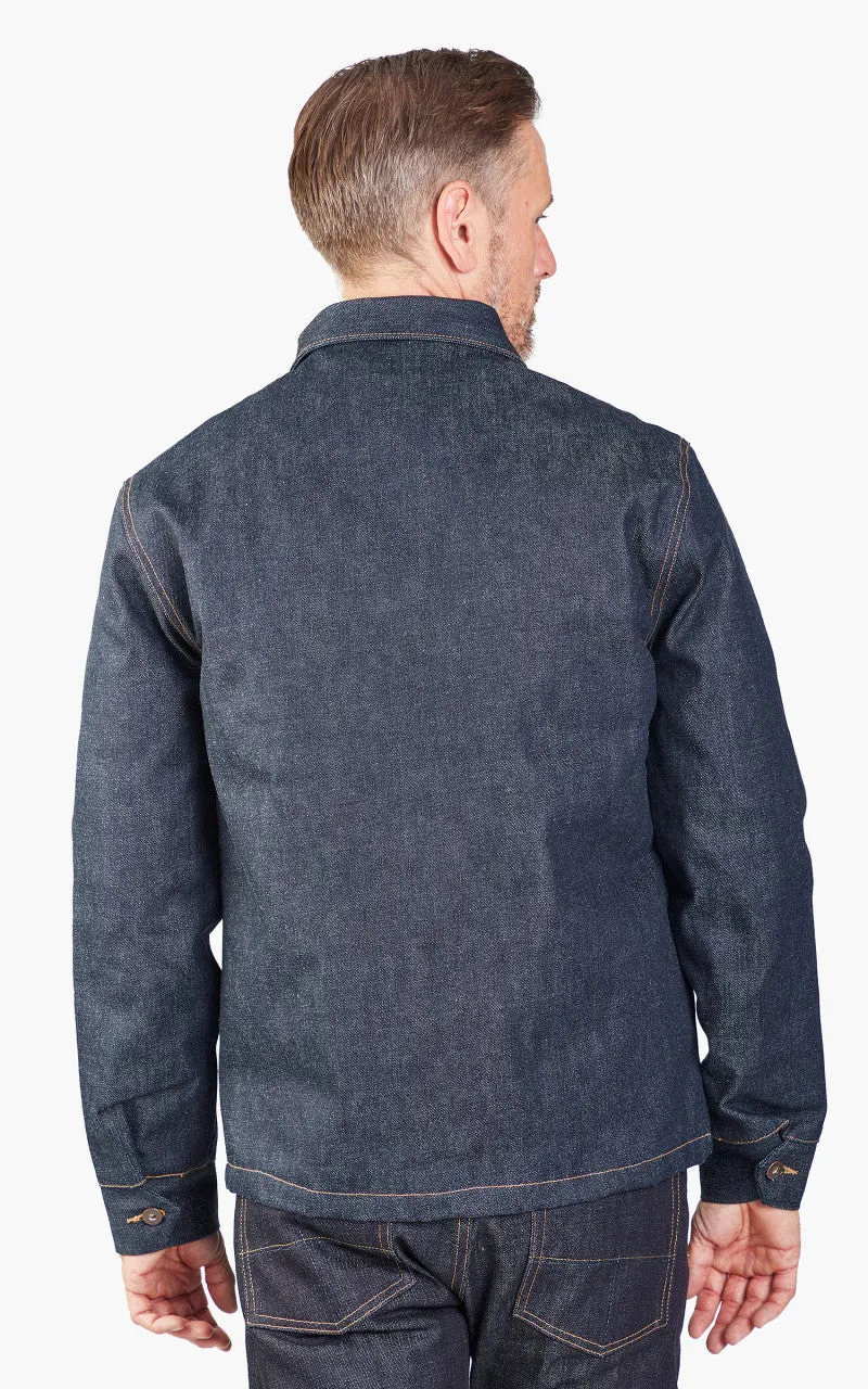 Tellason Coverall Jacket Blanket Lined Selvedge Denim Indigo 16.5oz sold by Cultizm product image thumbnail 5