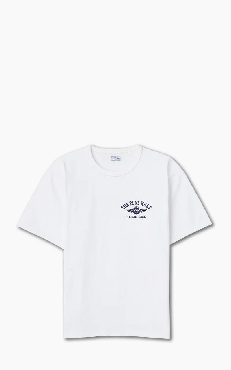 The Flat Head FN-THC-202 Flying Wheel T-Shirt White sold by Cultizm product image thumbnail 2