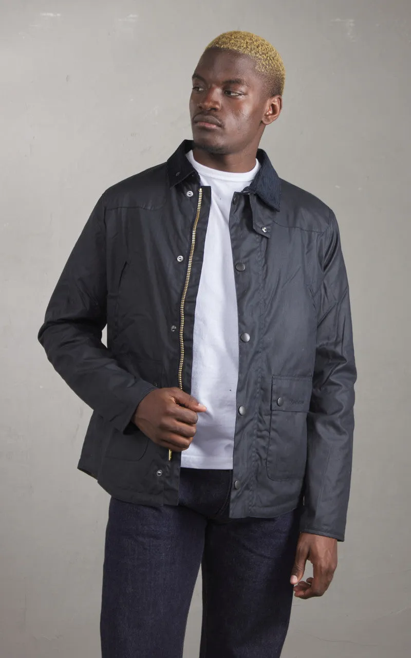 Barbour Reelin Wax Jacket Navy sold by Cultizm product image thumbnail 2