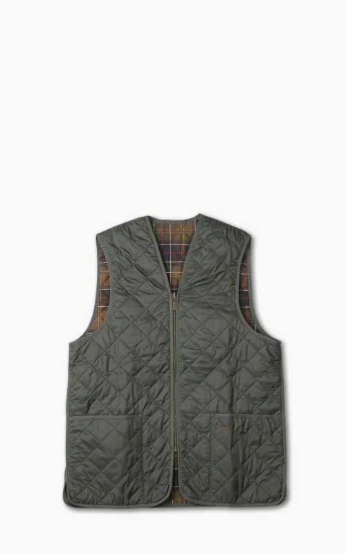 Barbour Quilted Zip Liner Olive sold by Cultizm