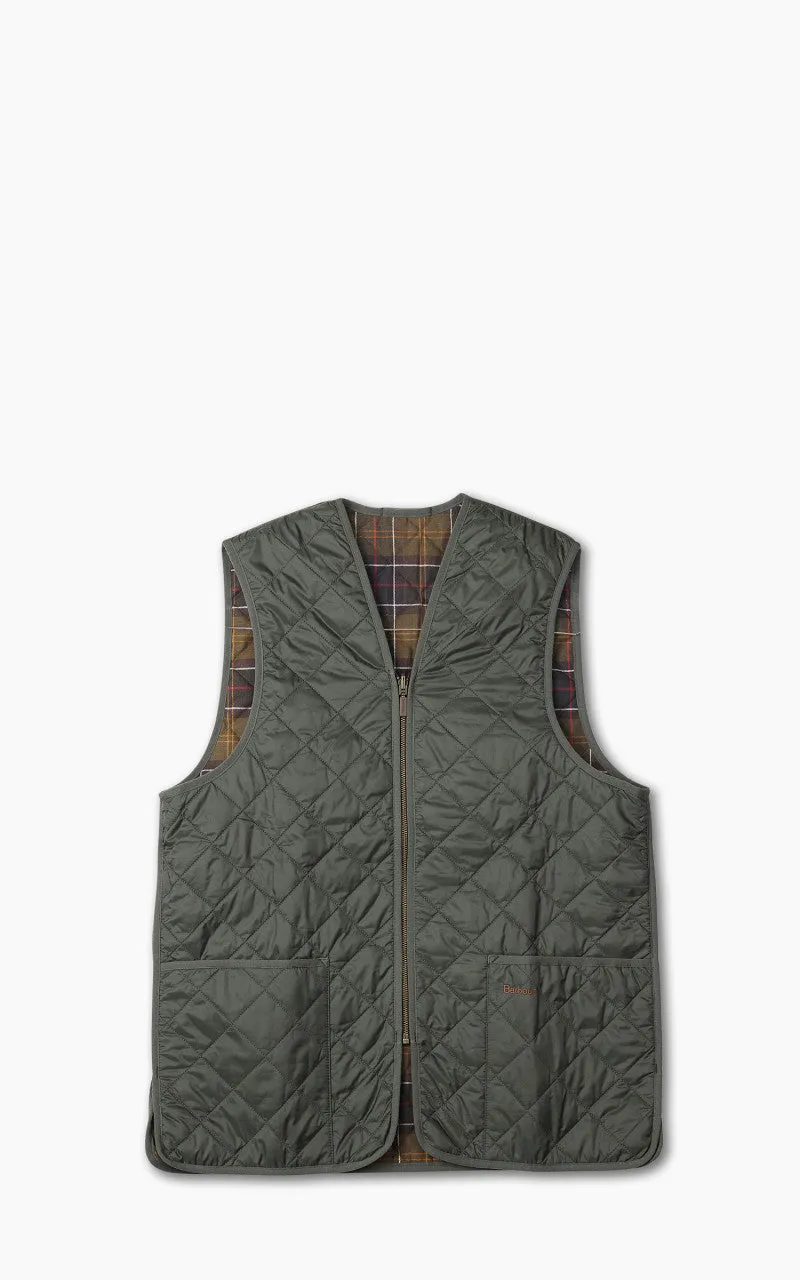 Barbour Quilted Zip Liner Olive sold by Cultizm