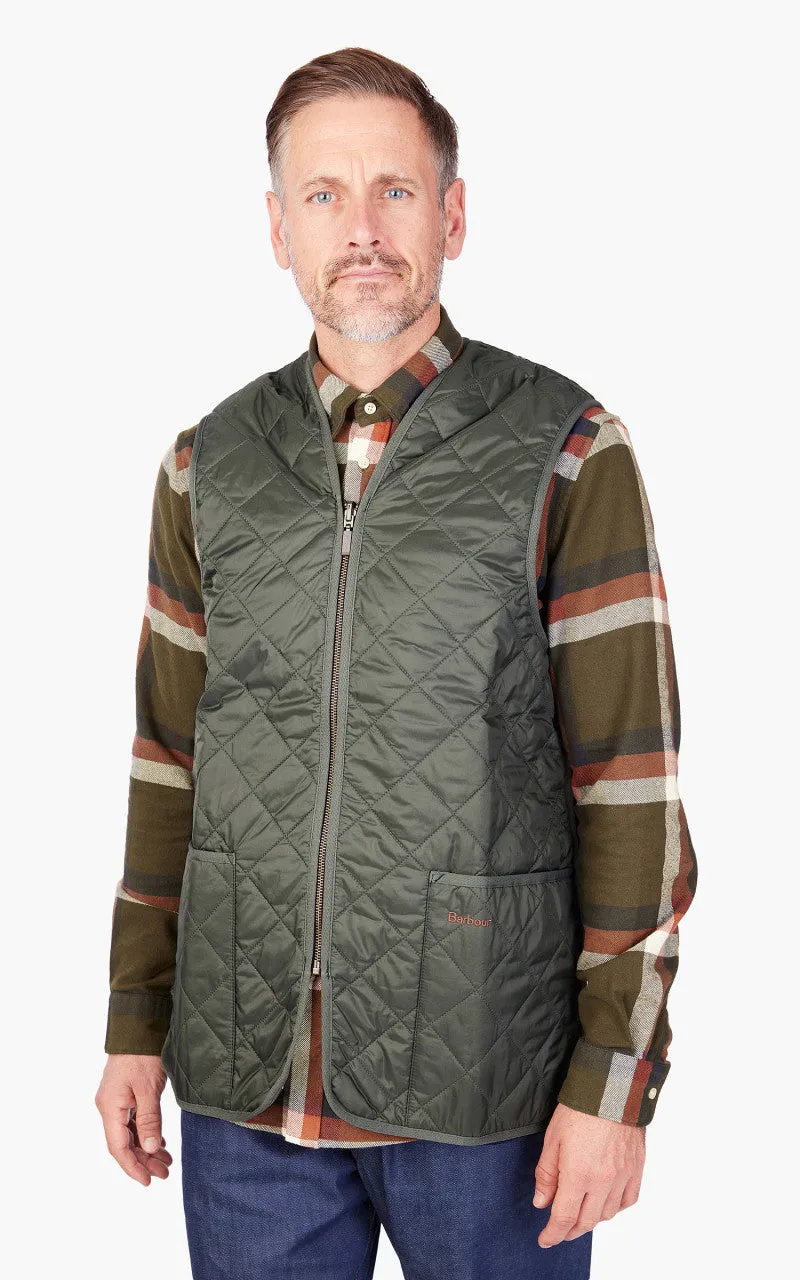 Barbour Quilted Zip Liner Olive sold by Cultizm product image thumbnail 4