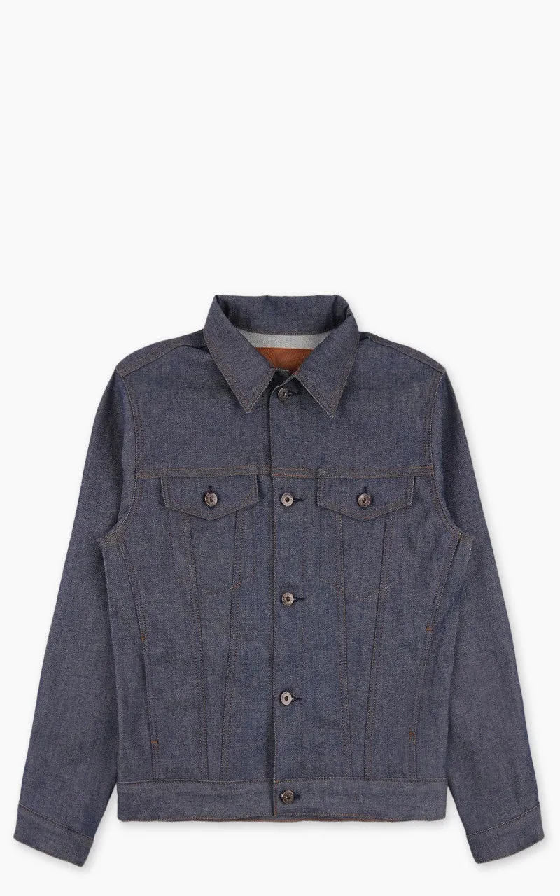 Naked & Famous Denim Denim Jacket Natural Indigo Selvedge Blue 12.5oz sold by Cultizm