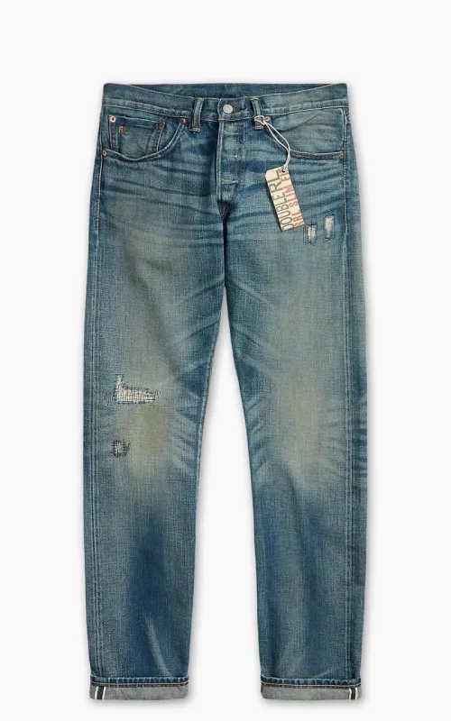 RRL Slim Fit Selvedge Jean Ridgway Wash Blue sold by Cultizm