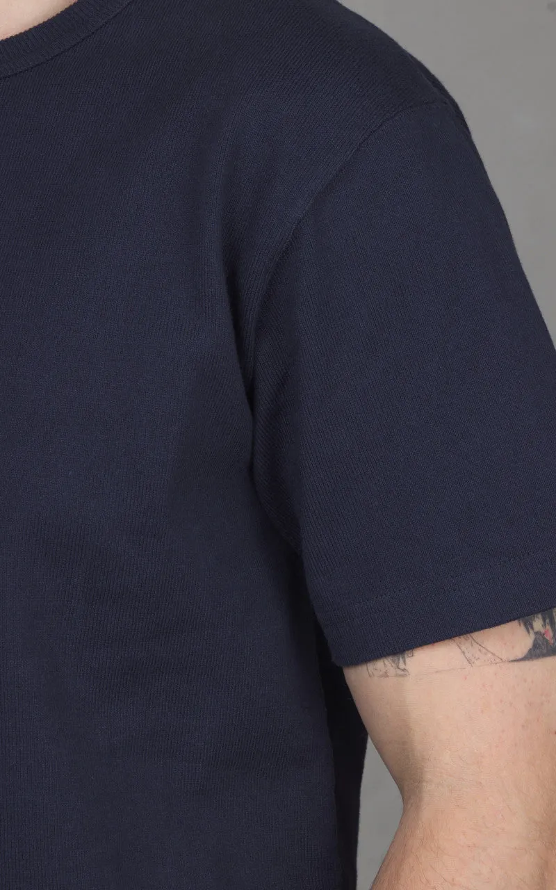 Wonder Looper Double Heavyweight Crewneck T-Shirt Navy sold by Cultizm product image thumbnail 5