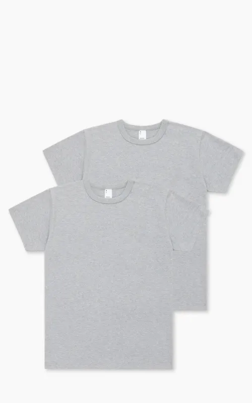 3sixteen Heavyweight T-Shirt 2 Pack Heather Grey sold by Cultizm