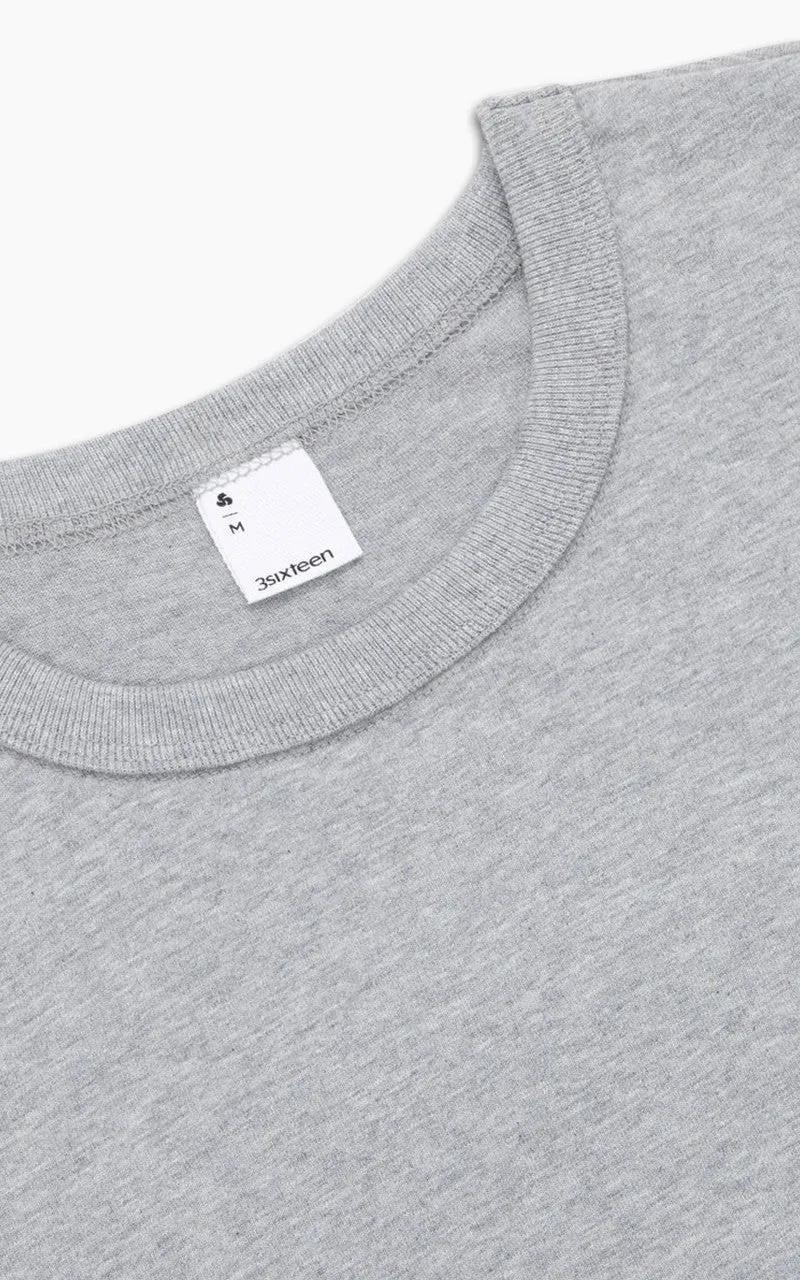 3sixteen Heavyweight T-Shirt 2 Pack Heather Grey sold by Cultizm product image thumbnail 4