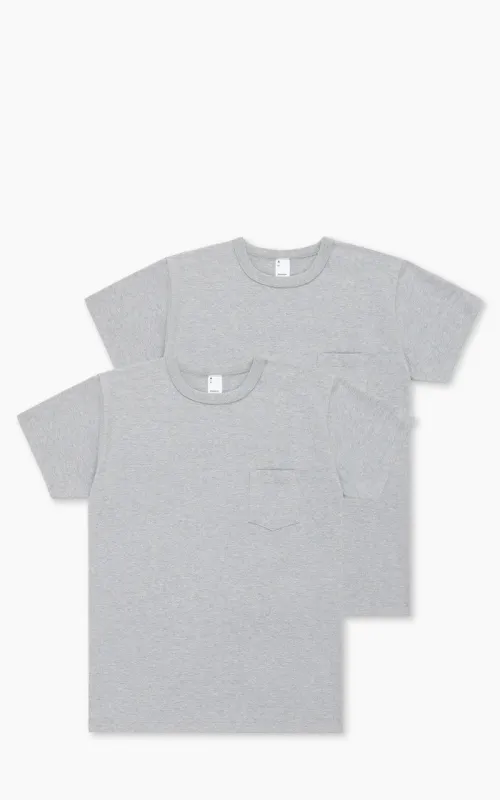 3sixteen Heavyweight Pocket T-Shirt 2 Pack Heather Grey sold by Cultizm