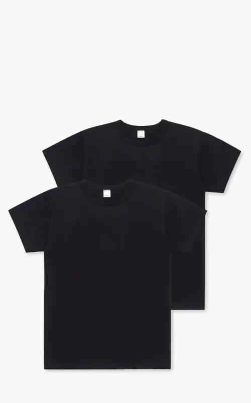 3sixteen Heavyweight Pocket T-Shirt 2 Pack Black sold by Cultizm