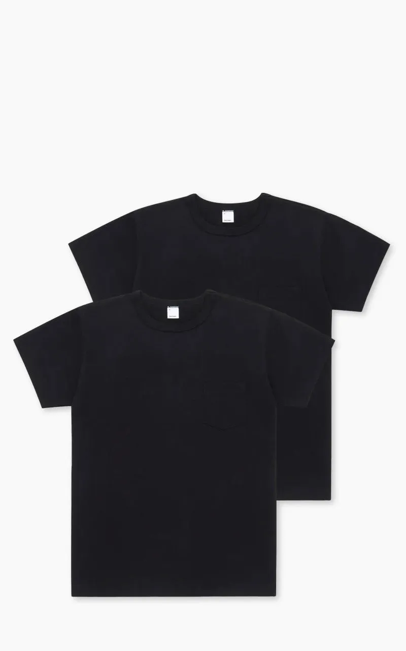 3sixteen Heavyweight Pocket T-Shirt 2 Pack Black sold by Cultizm