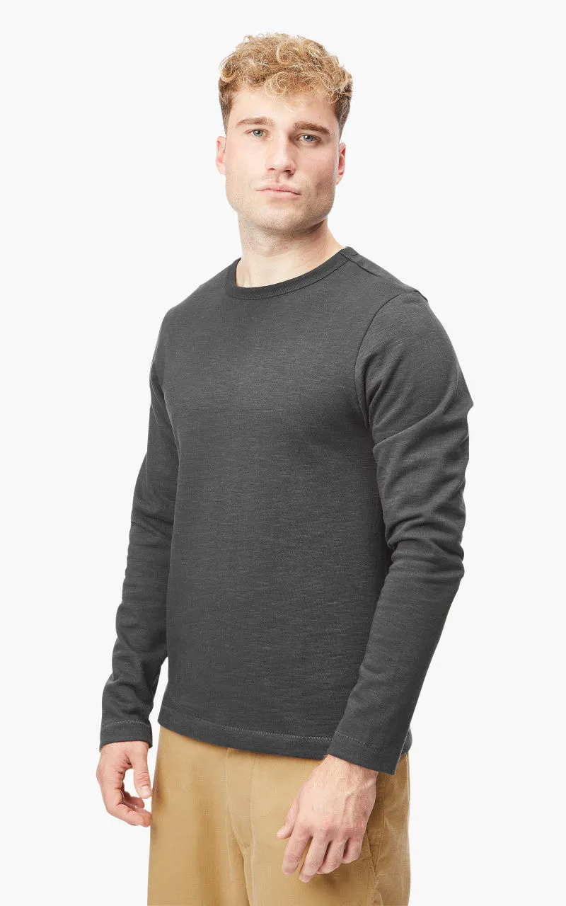 Merz b. Schwanen 2S18 Heavyweight Longsleeve Charcoal sold by Cultizm product image thumbnail 3
