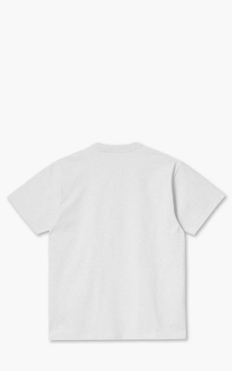 Carhartt WIP S/S American Script T-Shirt Ash Heather sold by Cultizm product image thumbnail 3