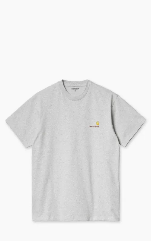 Carhartt WIP S/S American Script T-Shirt Ash Heather sold by Cultizm
