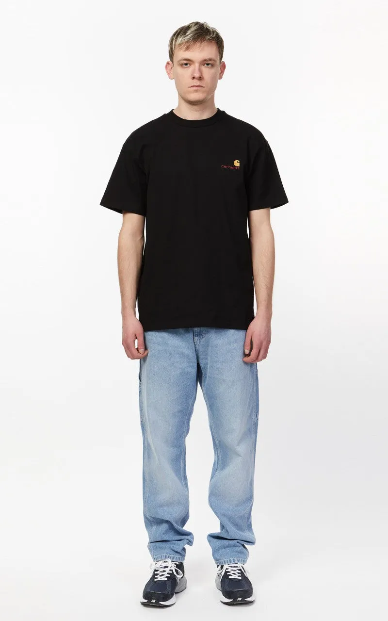 Carhartt WIP S/S American Script T-Shirt Black sold by Cultizm product image thumbnail 2