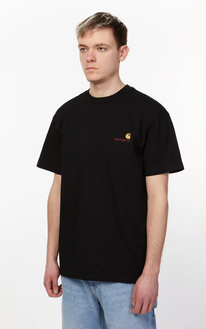 Carhartt WIP S/S American Script T-Shirt Black sold by Cultizm product image thumbnail 4