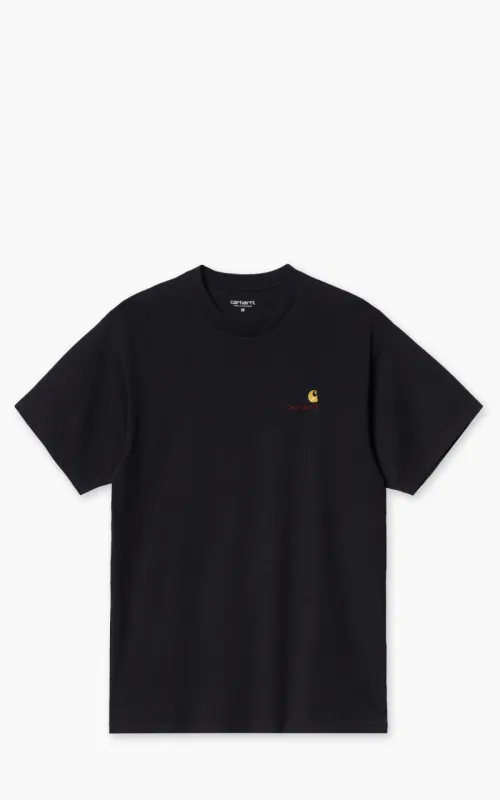 Carhartt WIP S/S American Script T-Shirt Black sold by Cultizm
