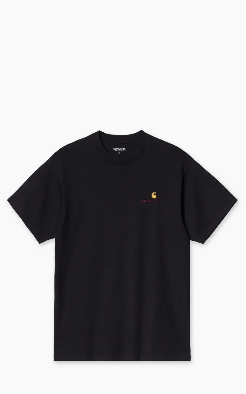 Carhartt WIP S/S American Script T-Shirt Black sold by Cultizm
