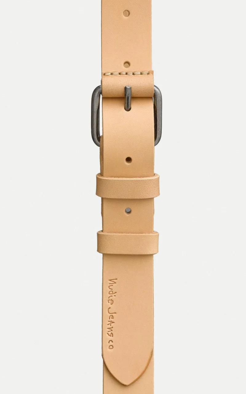 Nudie Jeans Dwayne Leather Belt Natural sold by Cultizm product image thumbnail 2