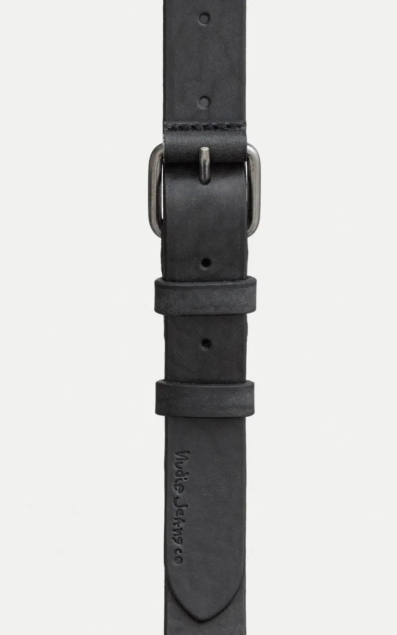 Nudie Jeans Dwayne Leather Belt Black sold by Cultizm product image thumbnail 2