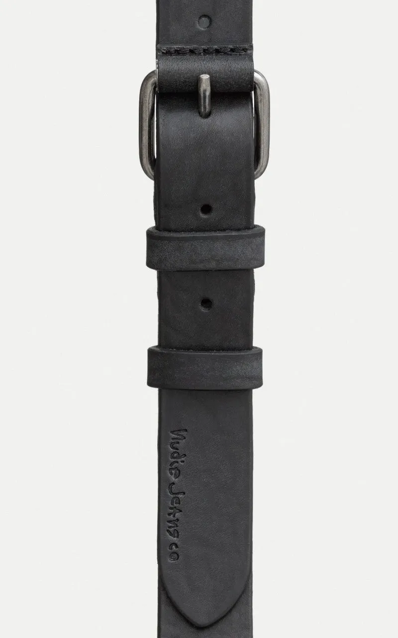 Nudie Jeans Dwayne Leather Belt Black sold by Cultizm product image thumbnail 3