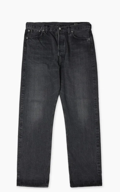 Orslow Standard Fit Jeans 105 Black Denim Selvedge Stonewashed sold by Cultizm