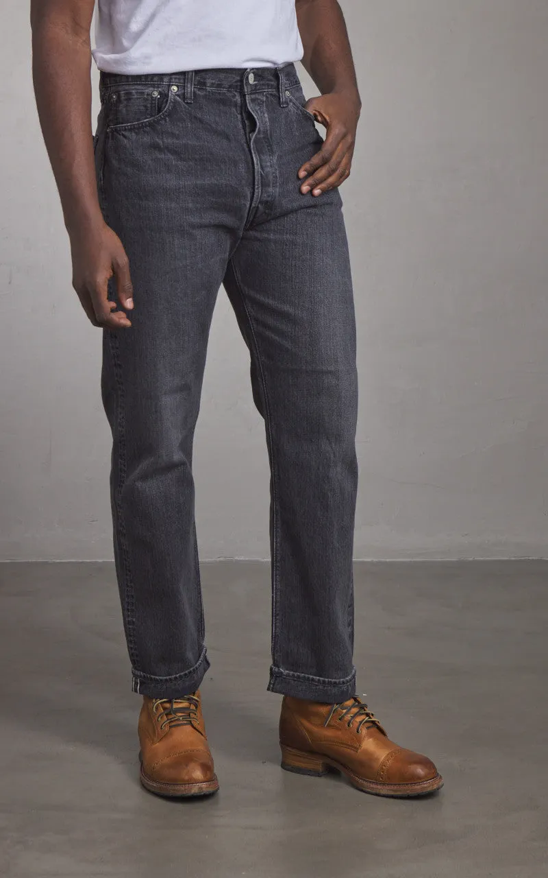 Orslow Standard Fit Jeans 105 Black Denim Selvedge Stonewashed sold by Cultizm product image thumbnail 4