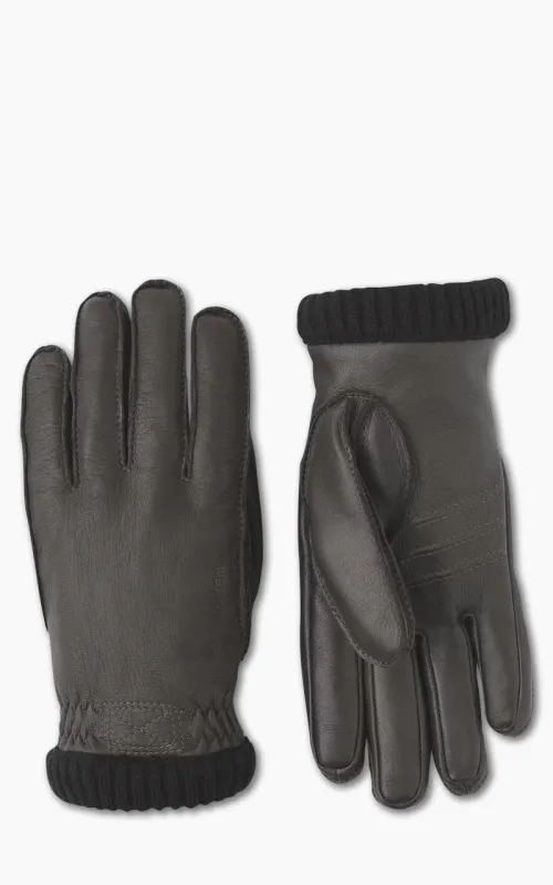 Hestra Deerskin Primaloft Rib Black sold by Cultizm