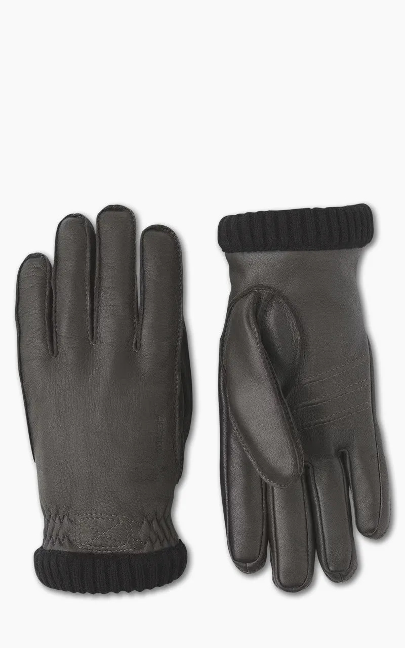 Hestra Deerskin Primaloft Rib Black sold by Cultizm