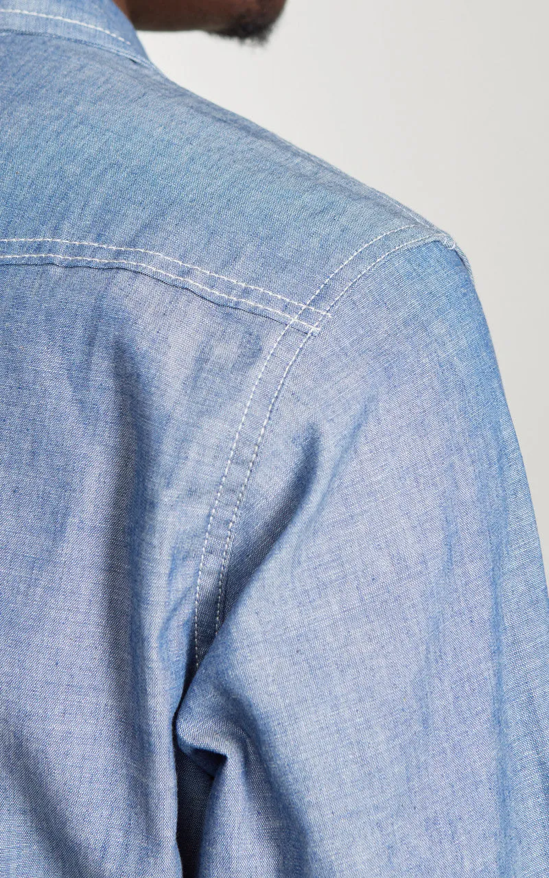 Tellason Topper Shirt Chambray Blue sold by Cultizm product image thumbnail 5