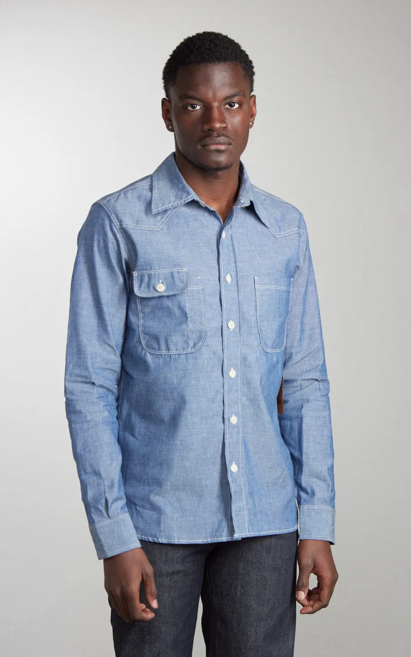 Tellason Topper Shirt Chambray Blue sold by Cultizm product image thumbnail 2
