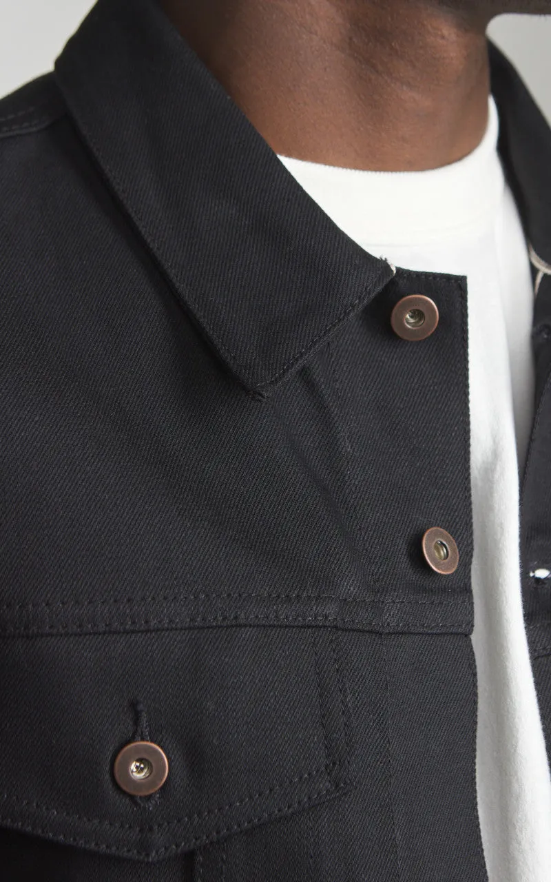 Tellason Jean Jacket Selvedge Denim Black 13.5oz sold by Cultizm product image thumbnail 4
