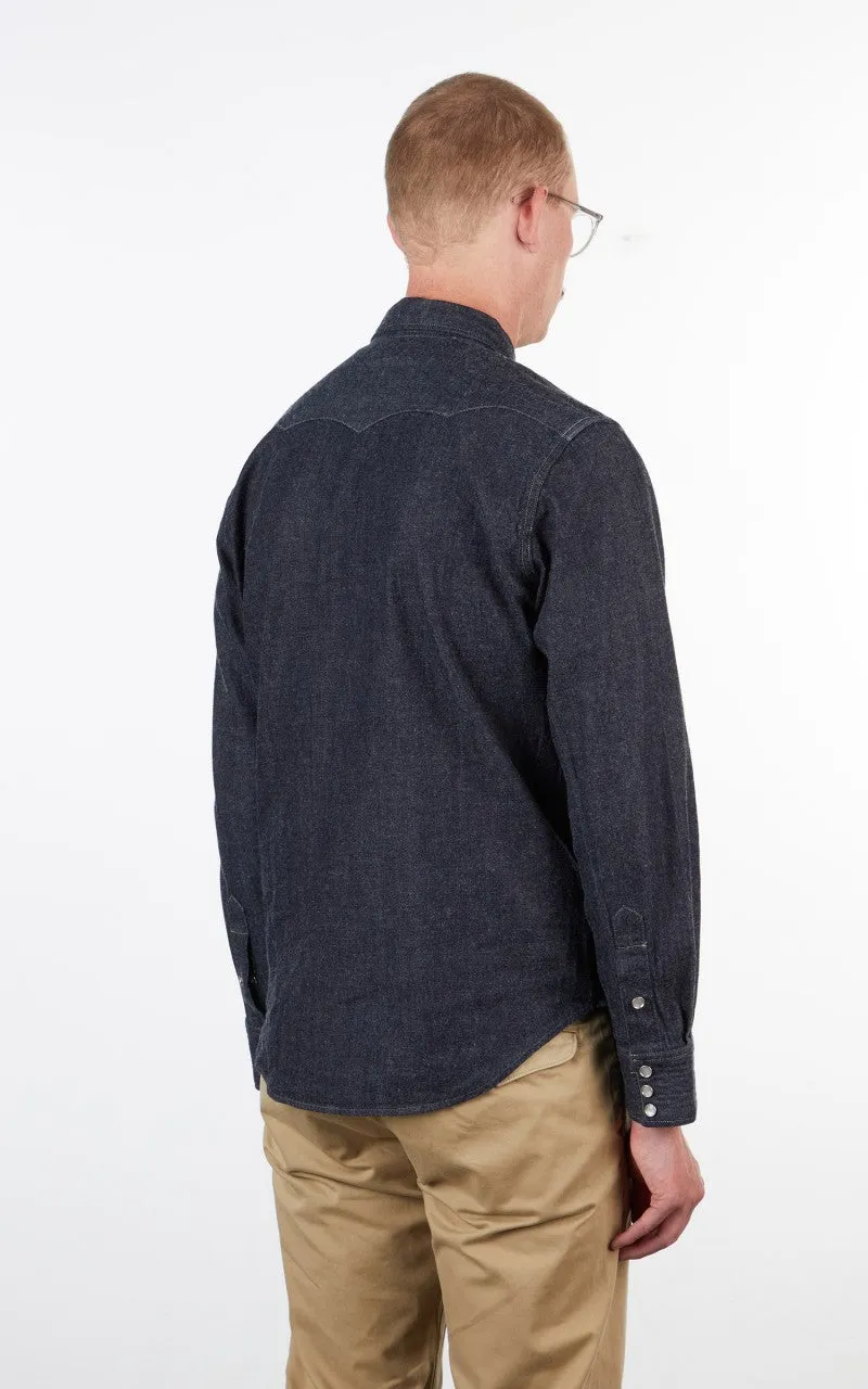 RRL Buffalo Western Shirt Denim Indigo Rinse sold by Cultizm product image thumbnail 5