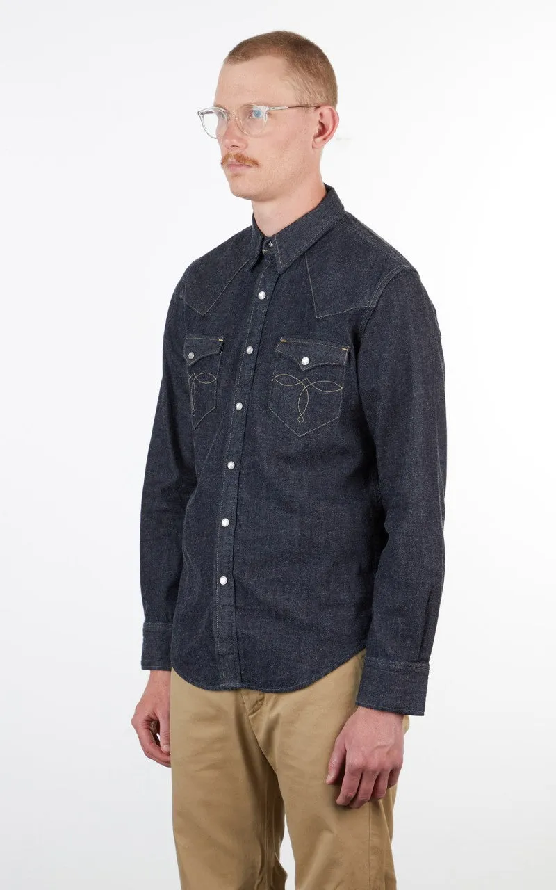 RRL Buffalo Western Shirt Denim Indigo Rinse sold by Cultizm product image thumbnail 4
