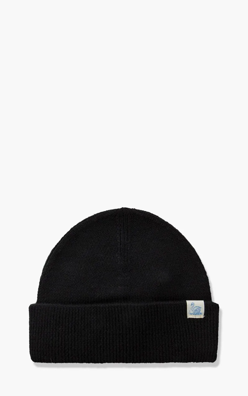 Merz b. Schwanen MWBN05 Merino Beanie Black sold by Cultizm