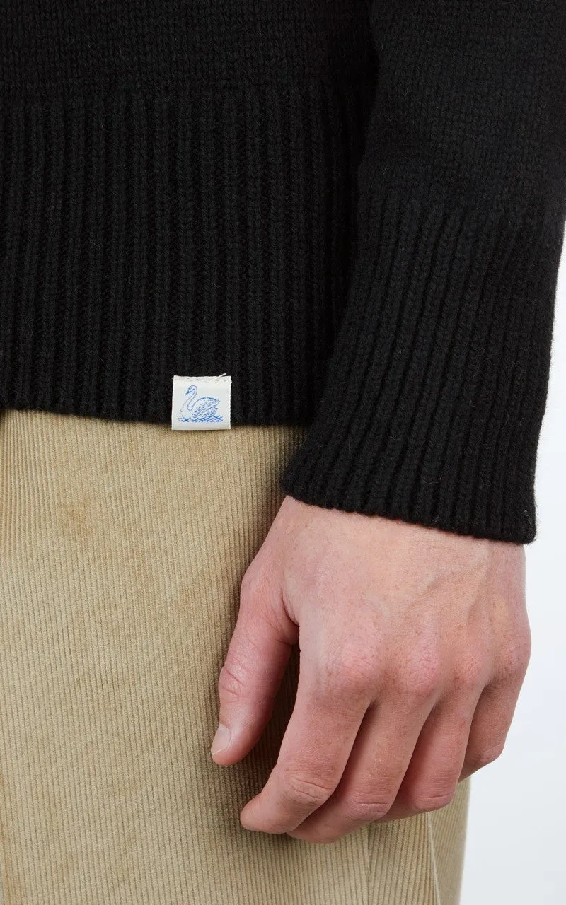 Merz b. Schwanen LOCT01 Roll Neck Pullover Wool Black sold by Cultizm product image thumbnail 5