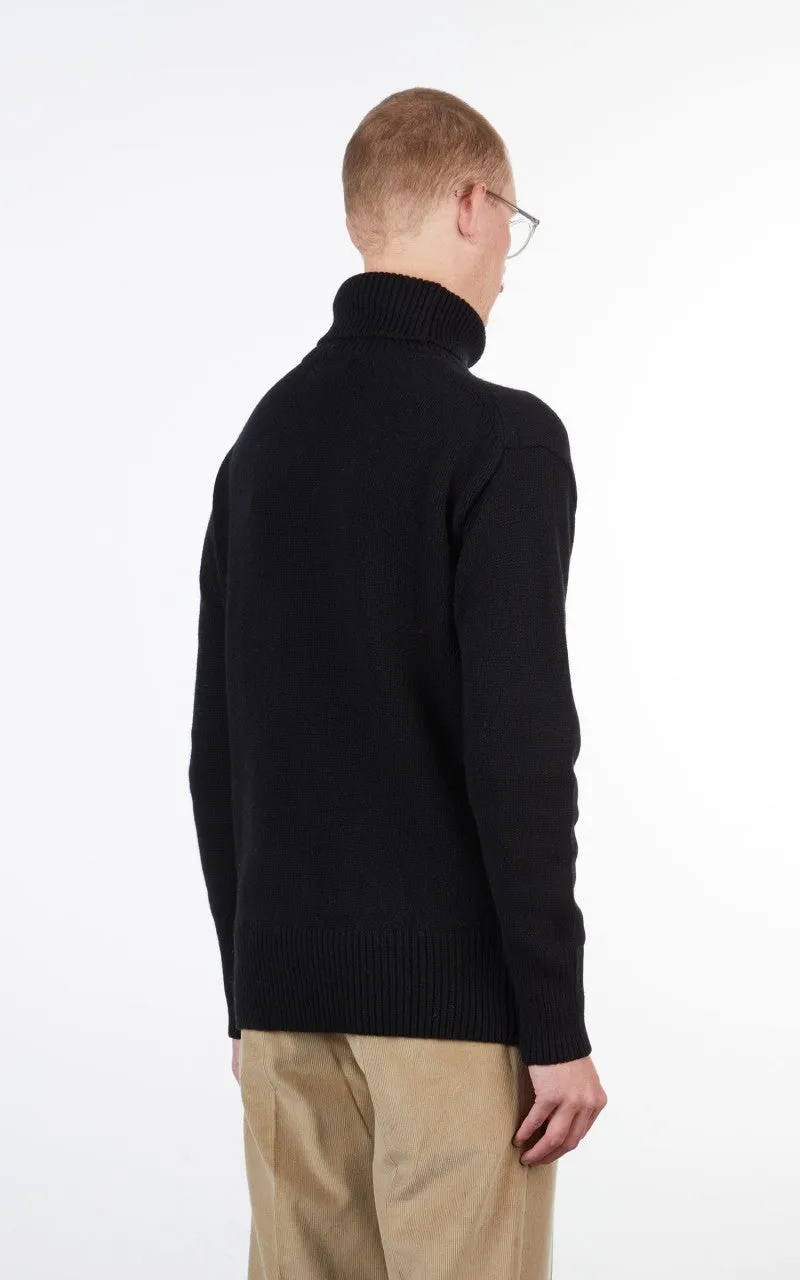 Merz b. Schwanen LOCT01 Roll Neck Pullover Wool Black sold by Cultizm product image thumbnail 4