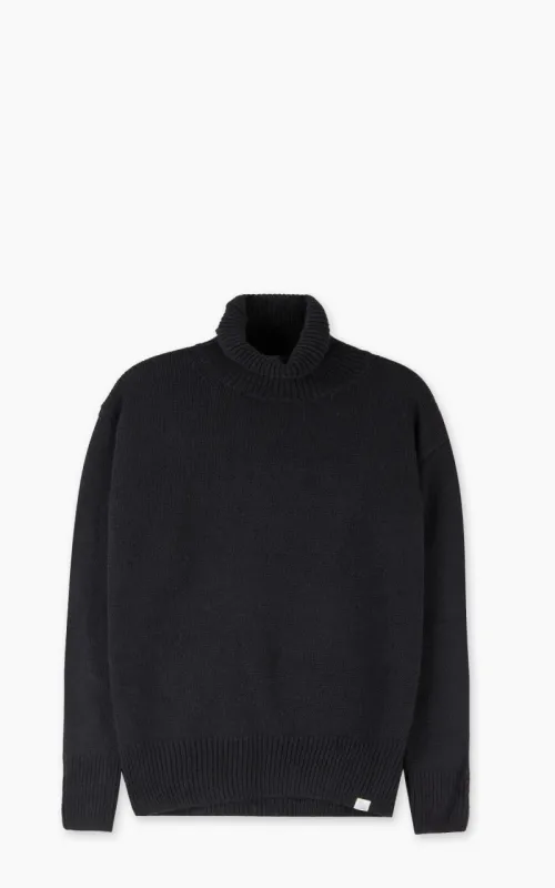 Merz b. Schwanen LOCT01 Roll Neck Pullover Wool Black sold by Cultizm
