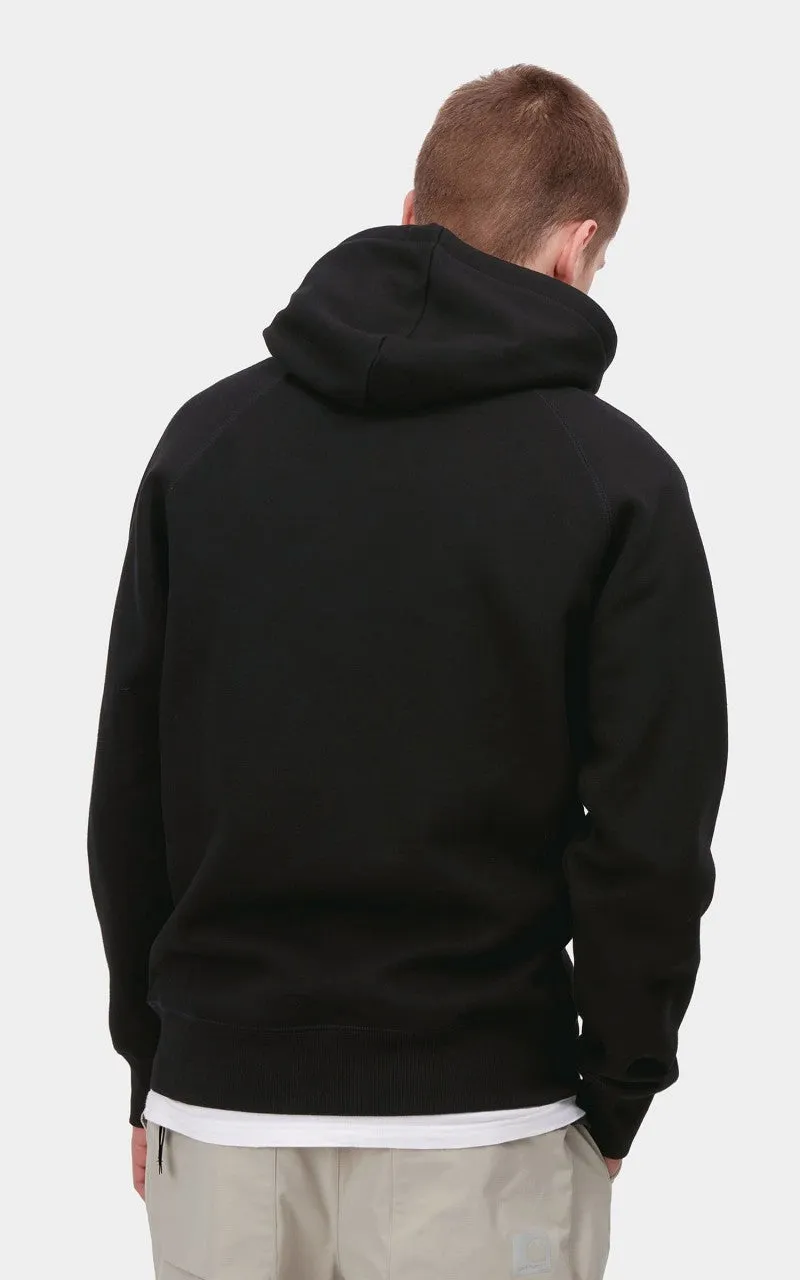 Carhartt WIP Hooded Chase Sweatshirt Black/Gold sold by Cultizm product image thumbnail 3