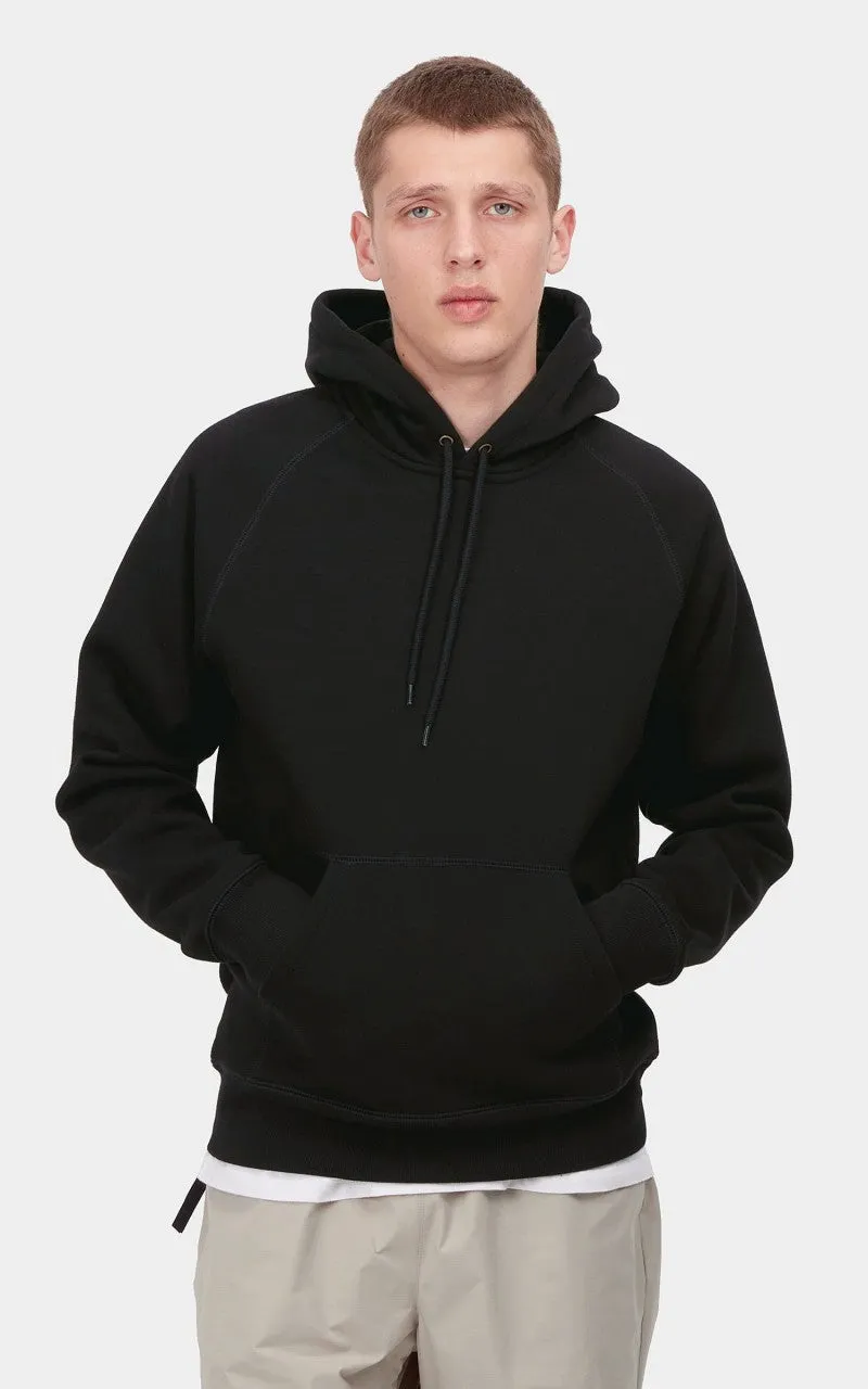 Carhartt WIP Hooded Chase Sweatshirt Black/Gold sold by Cultizm product image thumbnail 2