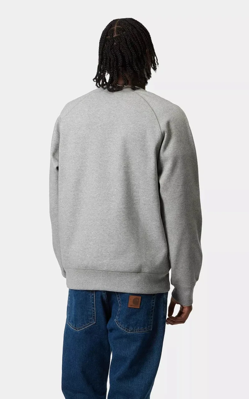 Carhartt WIP Chase Sweatshirt Grey Heather/Gold sold by Cultizm product image thumbnail 4