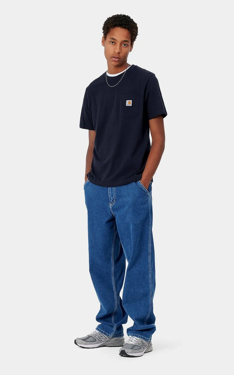 Carhartt WIP S/S Pocket T-Shirt Dark Navy sold by Cultizm product image thumbnail 4