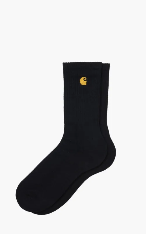 Carhartt WIP Chase Socks Black/Gold sold by Cultizm